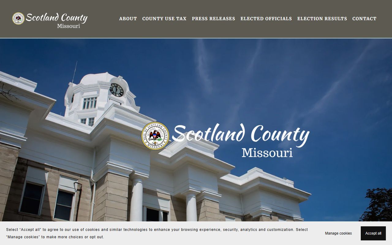 Scotland County Court records official county homepage
