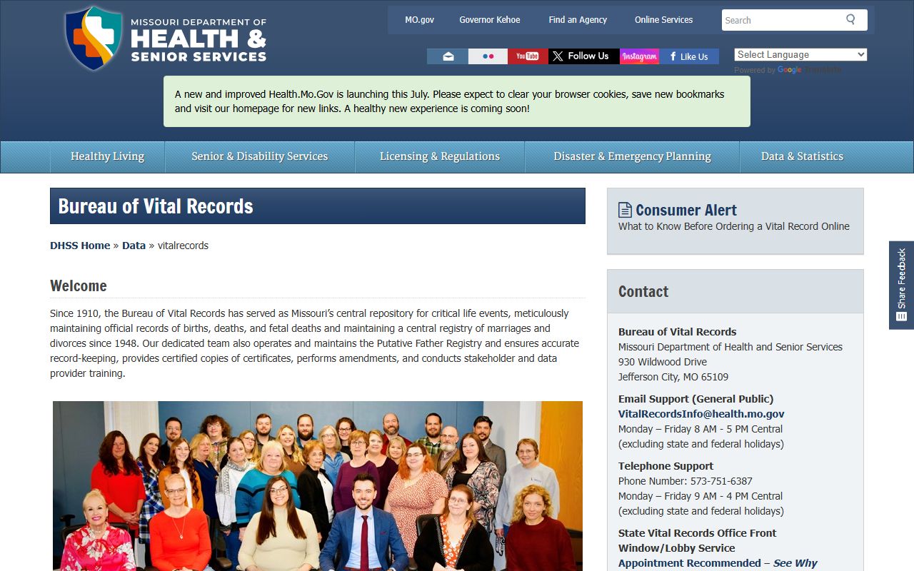 Scotland County Court records Missouri vital records overview