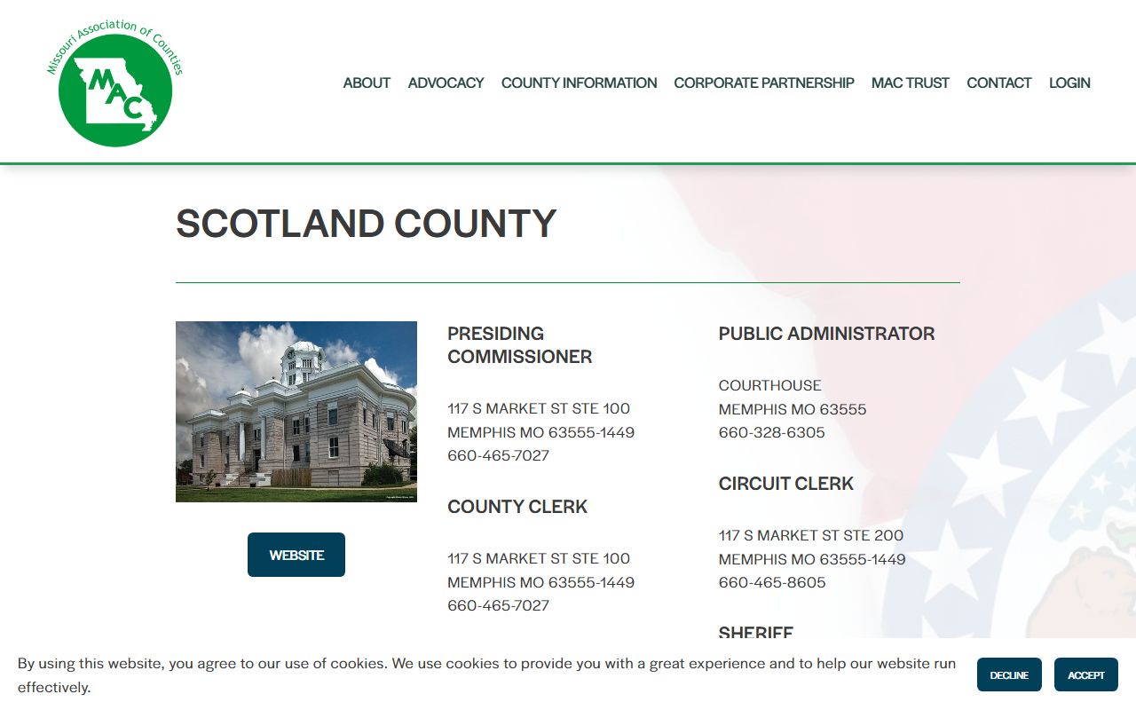 Scotland County Court records Missouri Association of Counties profile