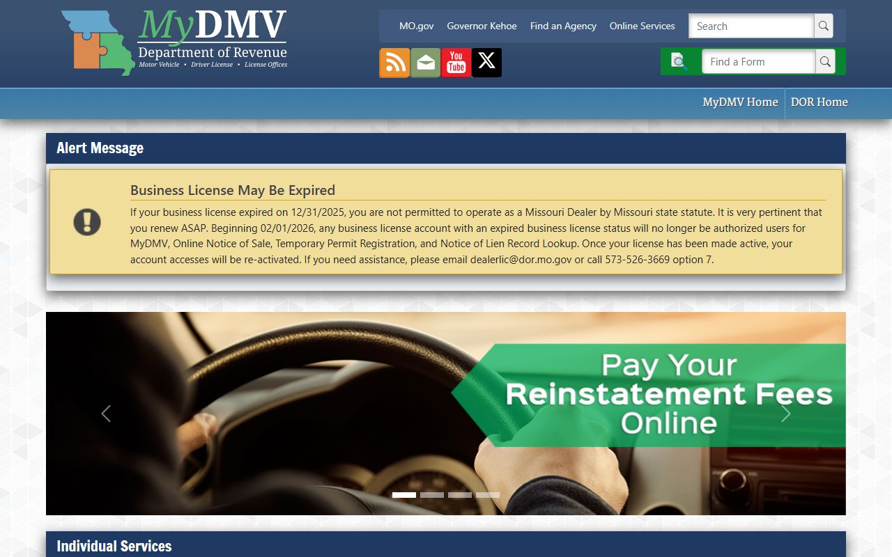Scotland County traffic court records Missouri MyDMV driver services