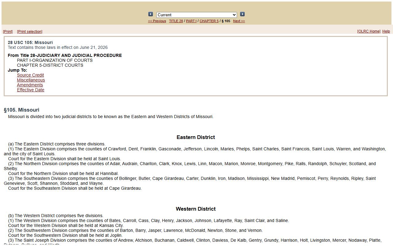 Scotland County warrant records federal Missouri district statute